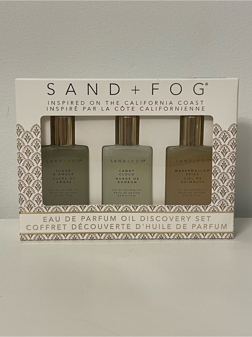 NWT SAND + FOG Eau de Parfum Oil Roller Discovery Set — 3 x 15 ml